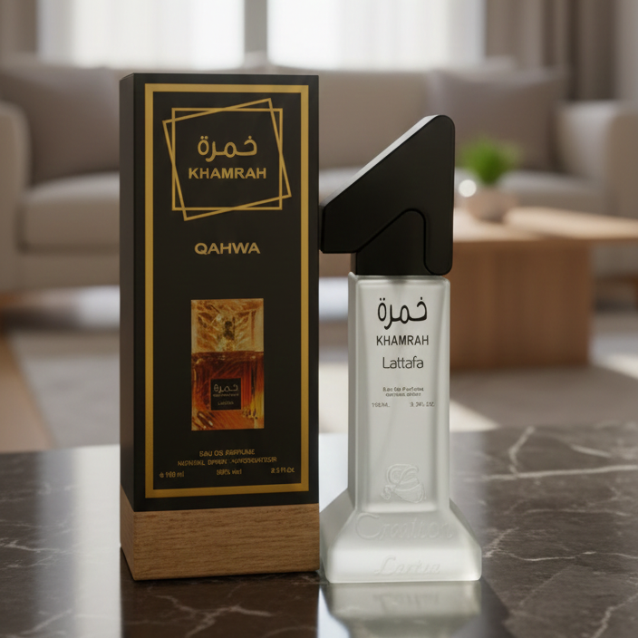 Khamrah by Lattafa Perfume | 100 ml | Long‑Lasting Fragrance | 4 Hours Wear | Made in Pakistan